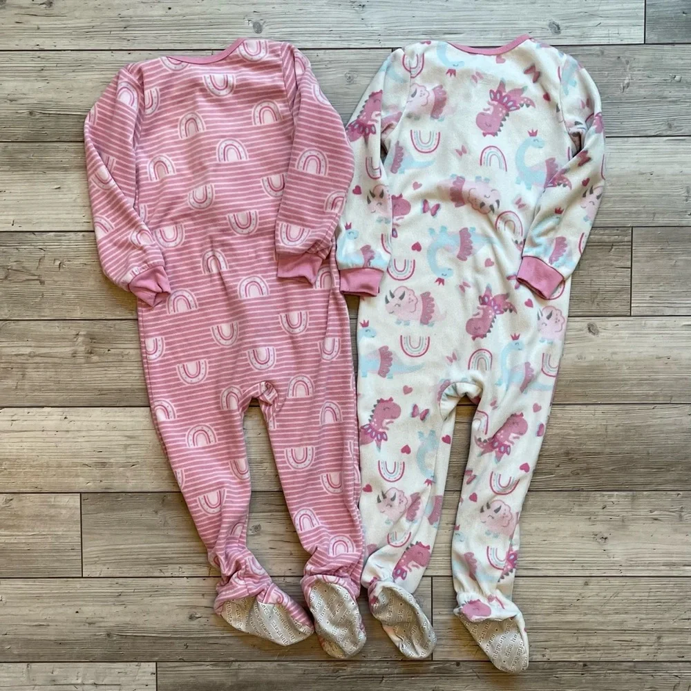 Kids Headquarters | Footie Pajamas | Size: 4T | BUNDLE: Set of 2